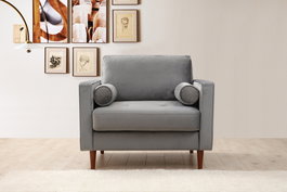 Atelier Del Sofa Rome - Sillón orejero Gris claro